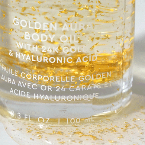Golden Aura Body Oil with 24k Gold & Hyaluronic Acid