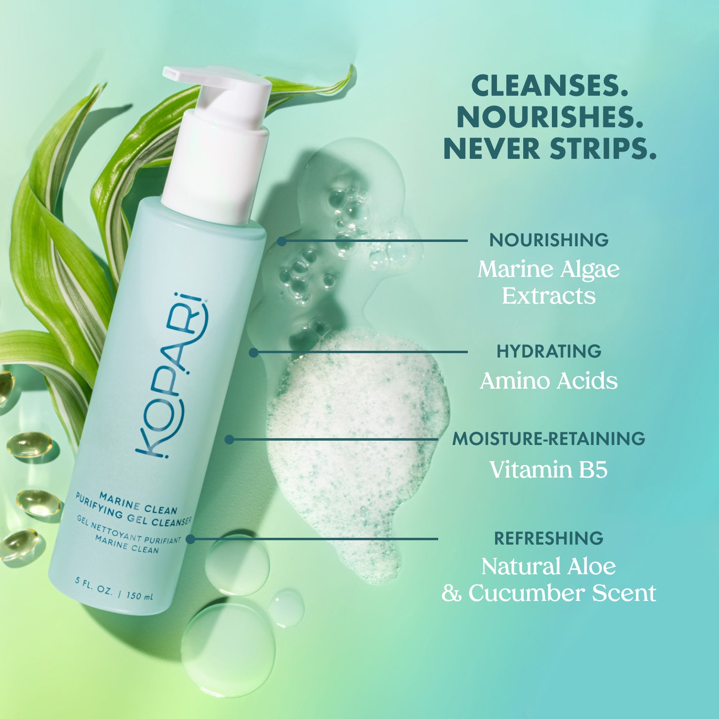 Marine Clean Purifying Gel Cleanser – Kopari Beauty