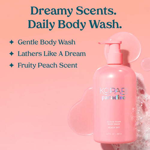 Cloud Foam Body Wash peach-sky