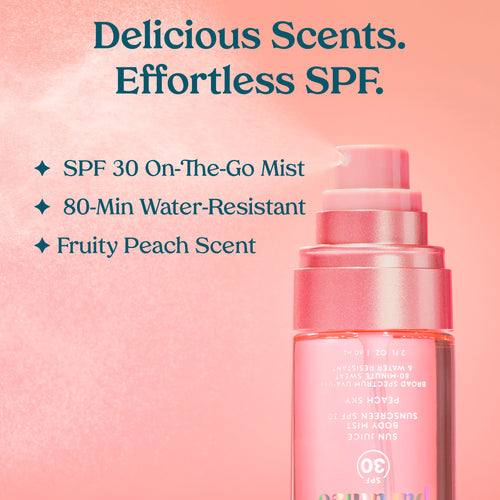 Sun Juice Body Mist Sunscreen SPF 30 peach-sky