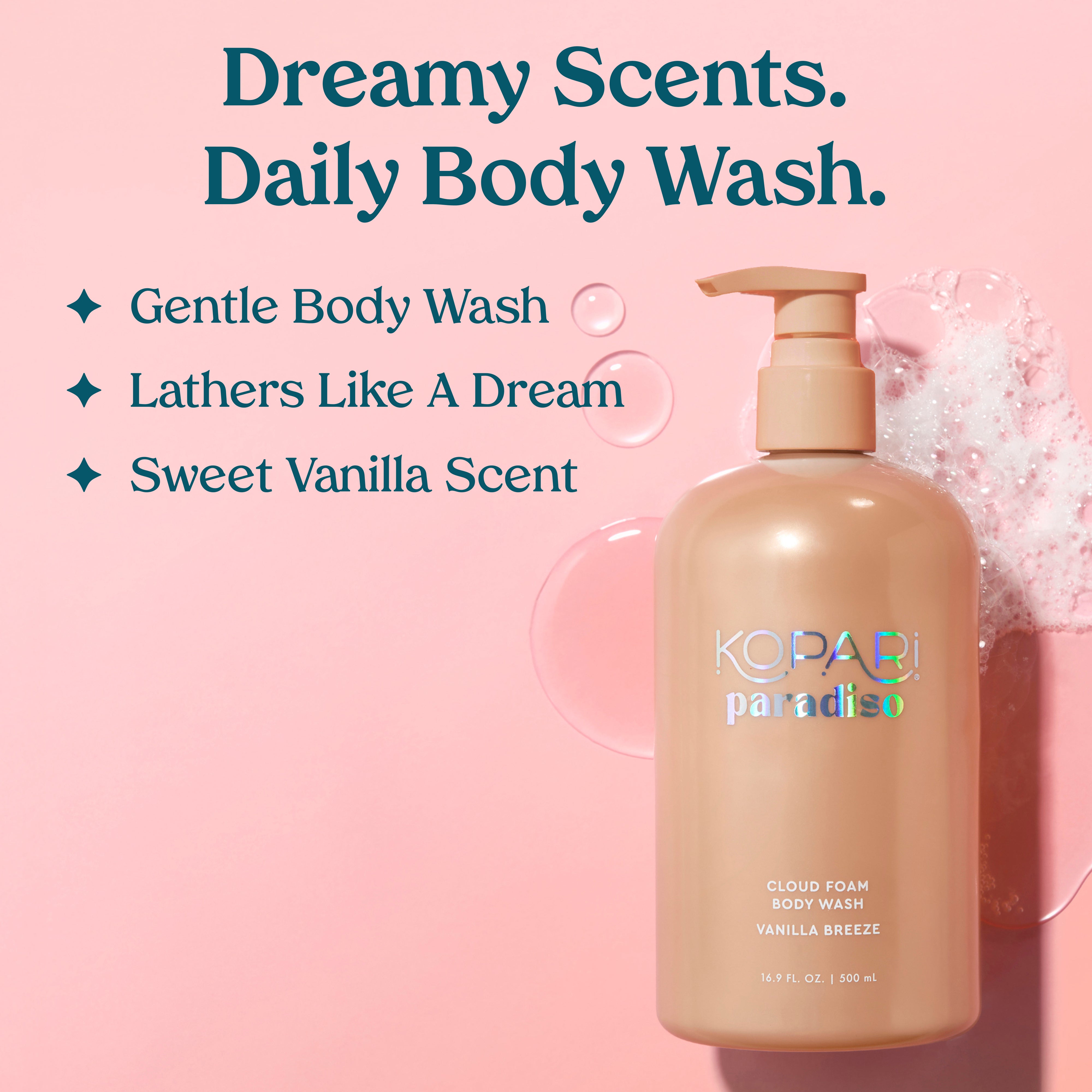 Vanilla Breeze Cloud Foam Body Wash – Kopari Beauty