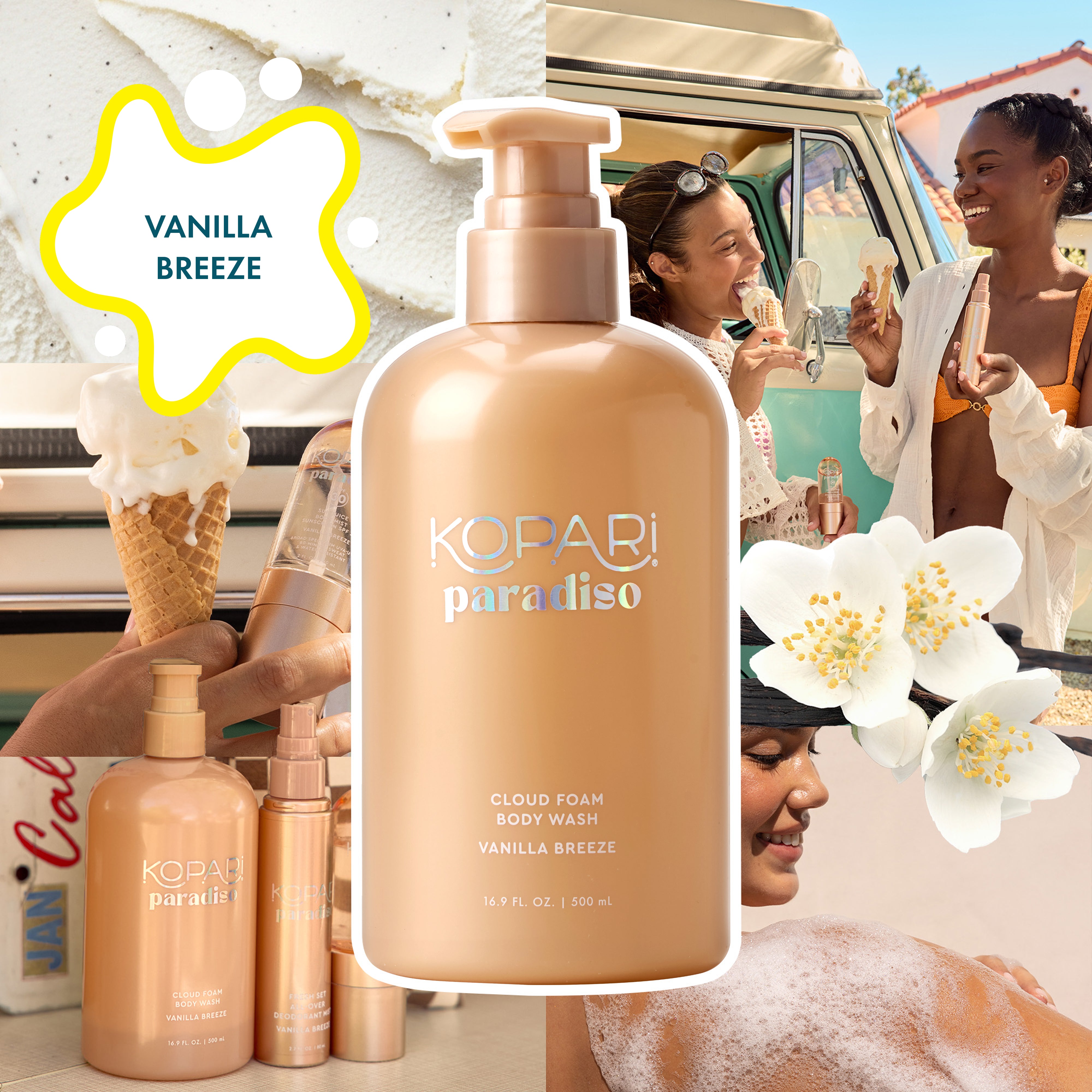 Vanilla Breeze Cloud Foam Body Wash – Kopari Beauty