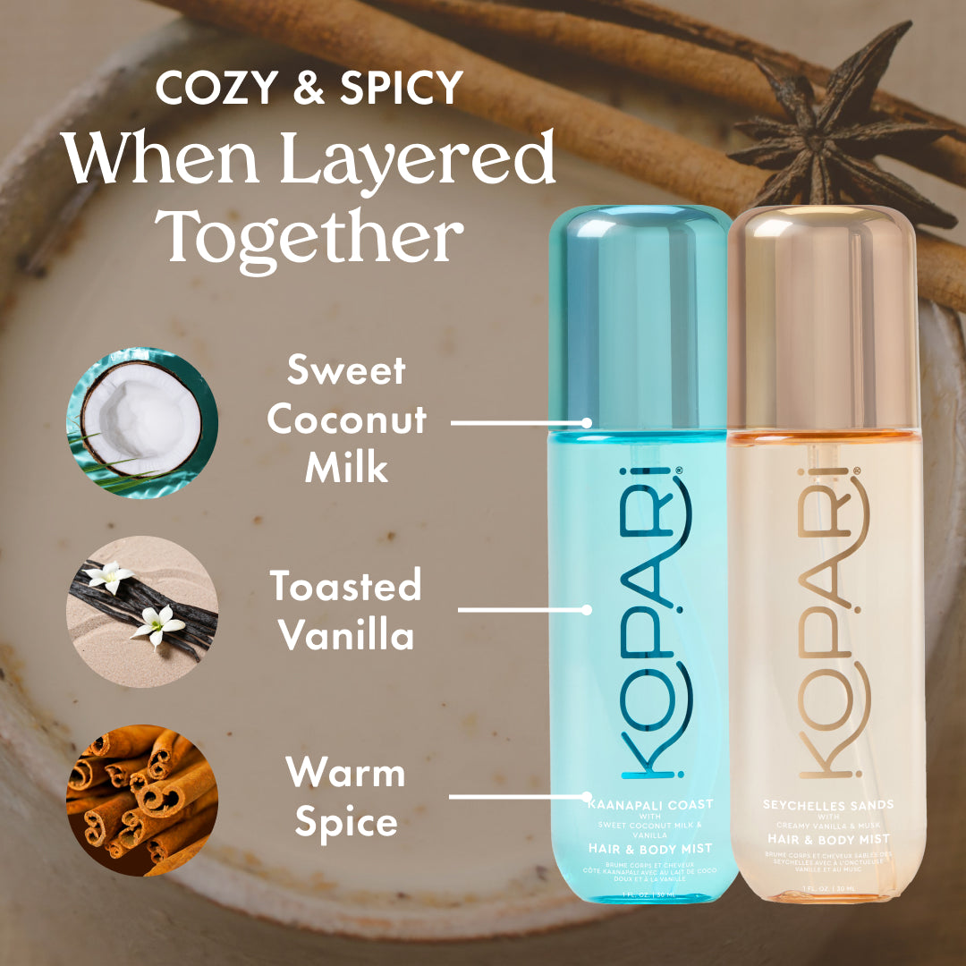 Vanilla & Coconut Fragrance Mist Duo – Kopari Beauty