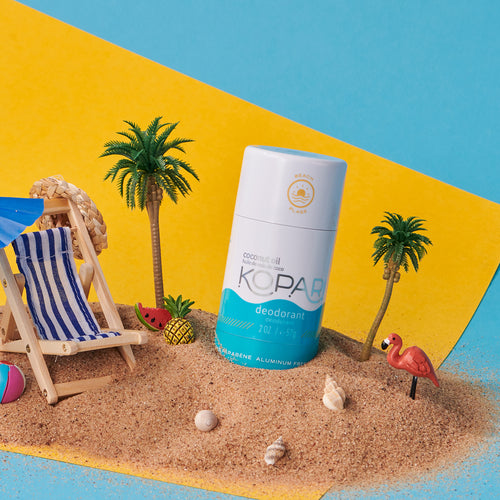 Aluminum-Free Coconut Deodorant beach