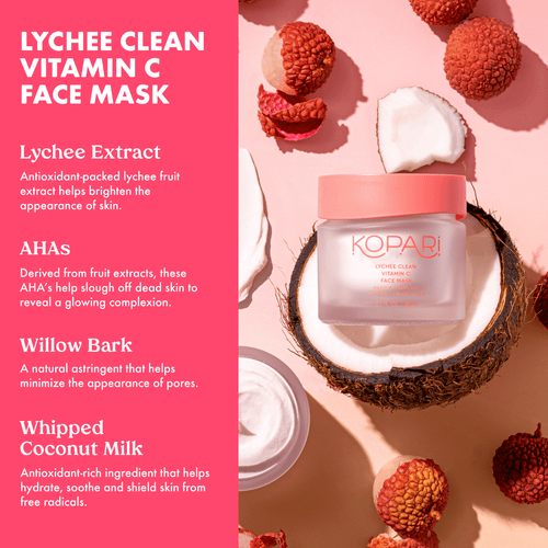 Lychee Clean Vitamin C Face Mask 