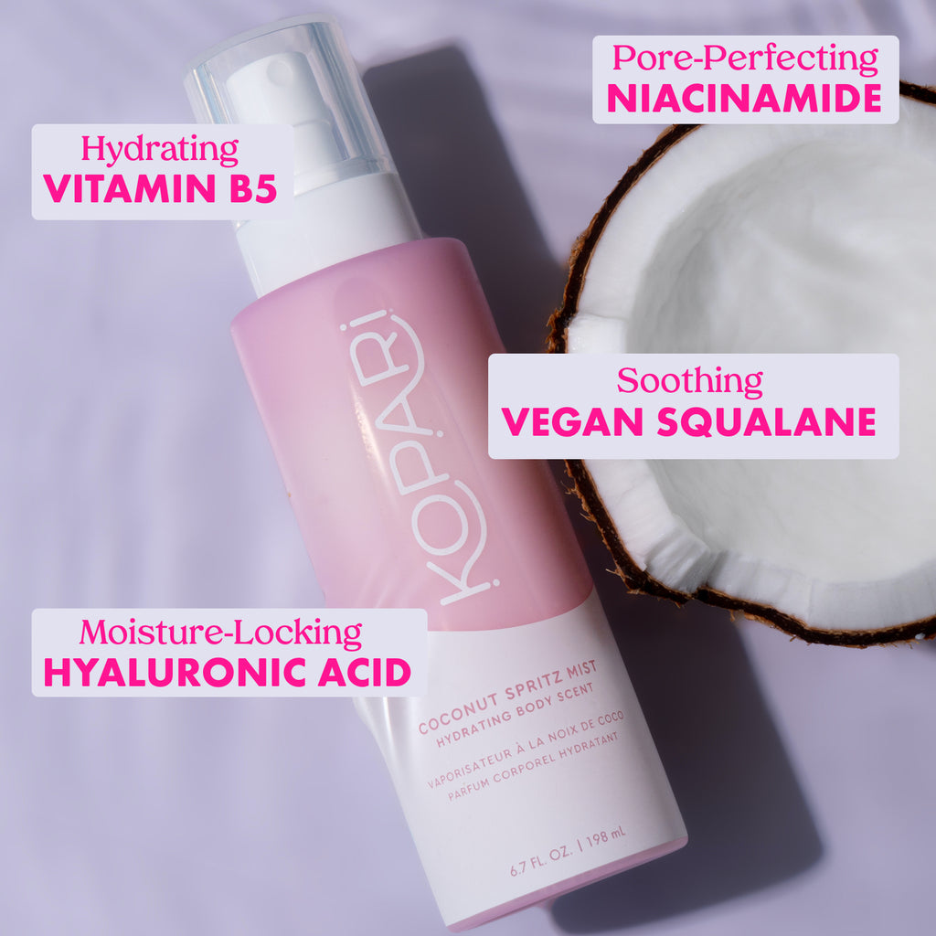 Coconut Spritz Mist with Niacinamide, Hyaluronic Acid and Squalane